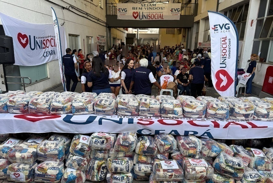 Imagem de capa - Unisocial distribui mais de 2 toneladas de alimentos em Fortaleza (CE)